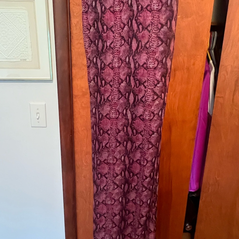 Purple Snake Print scarf